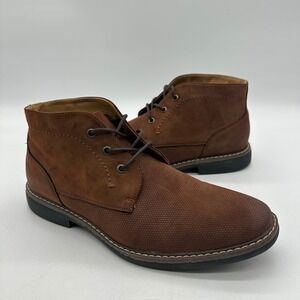 Reaction Kenneth Cole 20525 Mens Size 9.5M Brown Suede Leather Chukka Boots